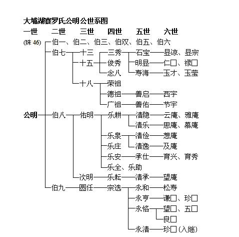 大埔罗氏族谱记载开封南迁罗氏发展的历程