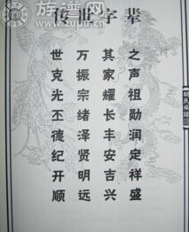 族譜為您解答：字輩是如何形成的