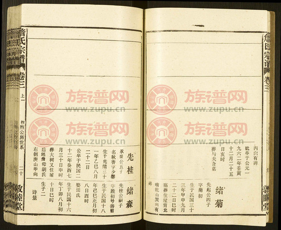 詹氏宗谱第5本