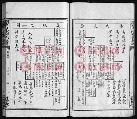 刘氏族谱2卷首下祭仪源明公历代世系等1872第2本